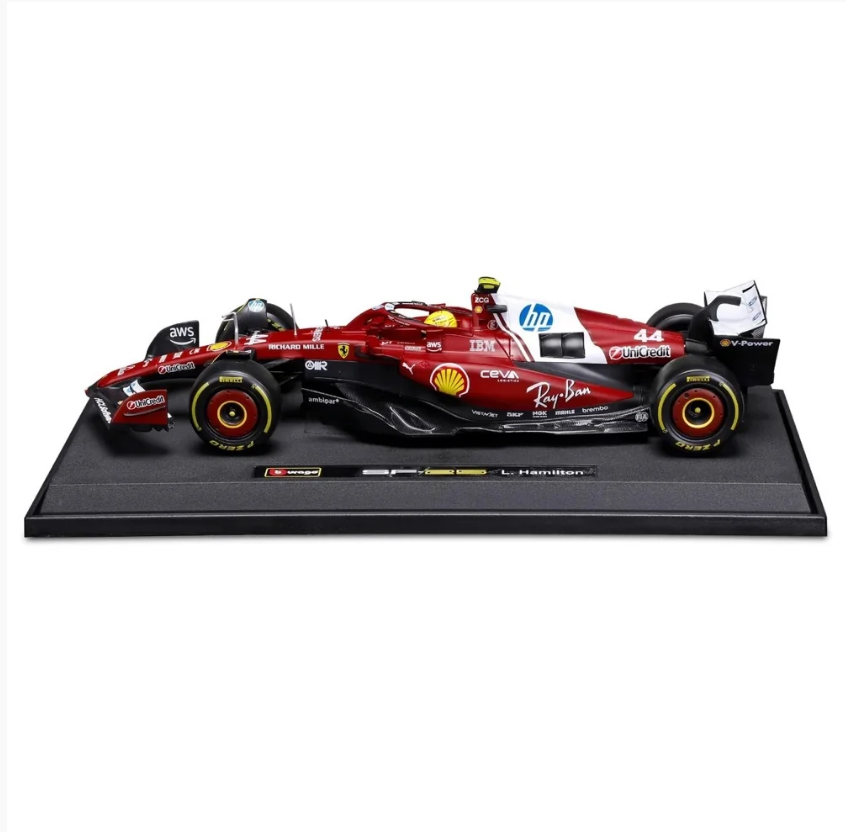 Bburago - 2025 Ferrari F1 Formula 1 Team SF-25 - #44 Lewis Hamilton