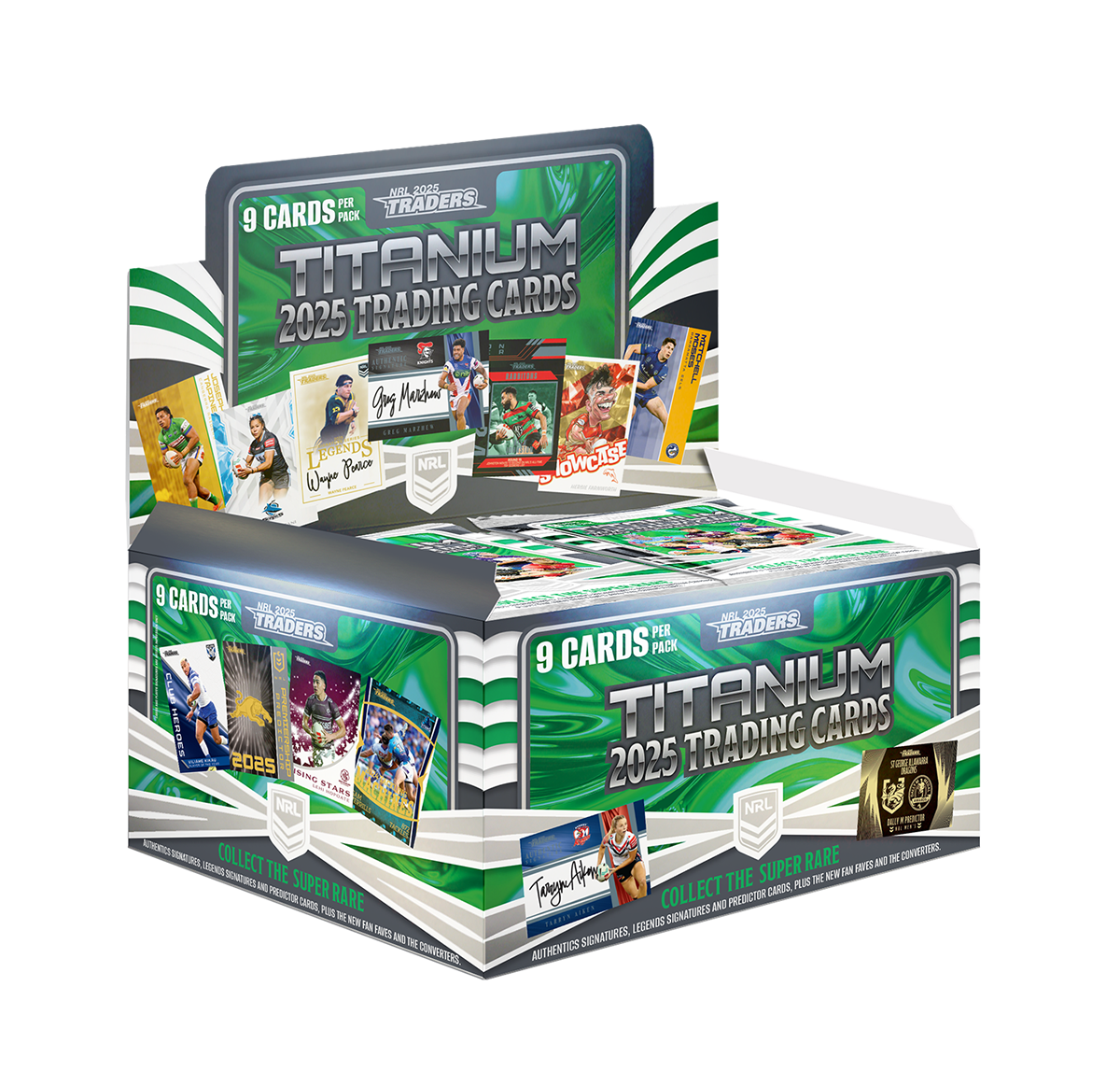 2025 NRL Traders Titanium Trading Cards (Sealed Box) - 36 Packs