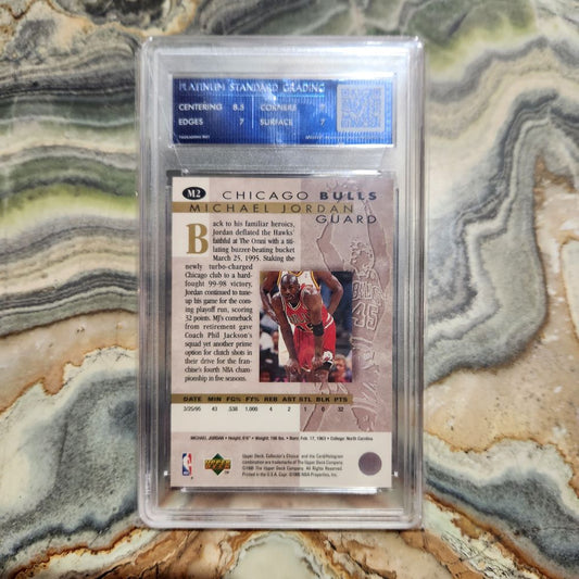Graded Card - 1995-96 Collectors Choice He's Back Michael Jordan #M2