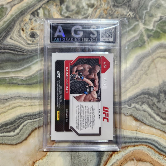 Graded Card - 2022 Panini Prisim UFC #54 Kamaru Usman (16/42)
