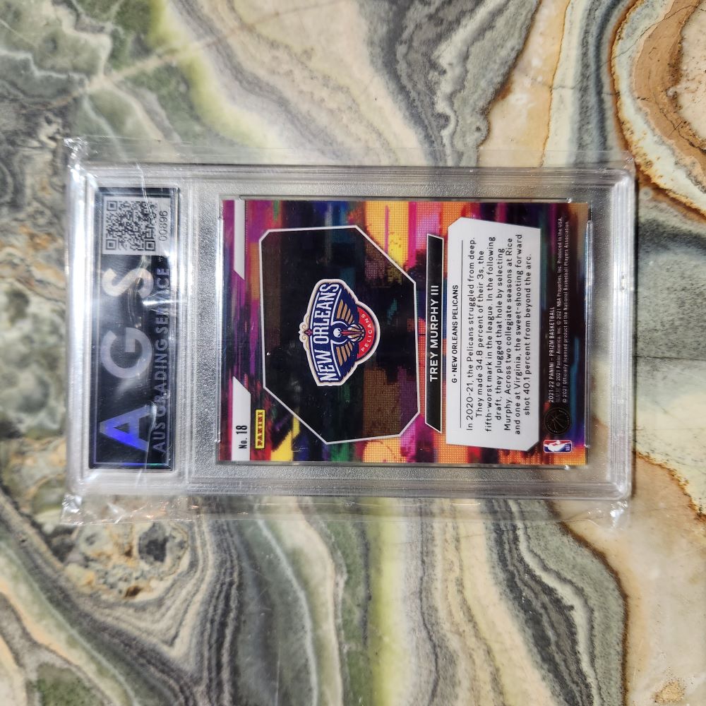 Graded Card - 2021/22 Panini Prizm NBA #18 Trey Murphy iii Instant Impact Silver