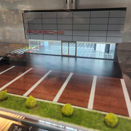 Porsche Dealer Diorama Set - 1:64 Scale