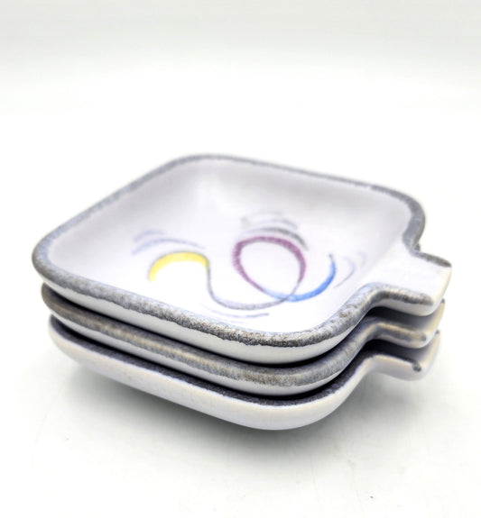 Set of 3 West German Ashtrays - 8cm
