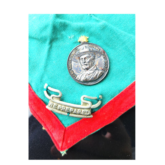 Vintage Scout Scarf with Badges and Pins - 1.1m