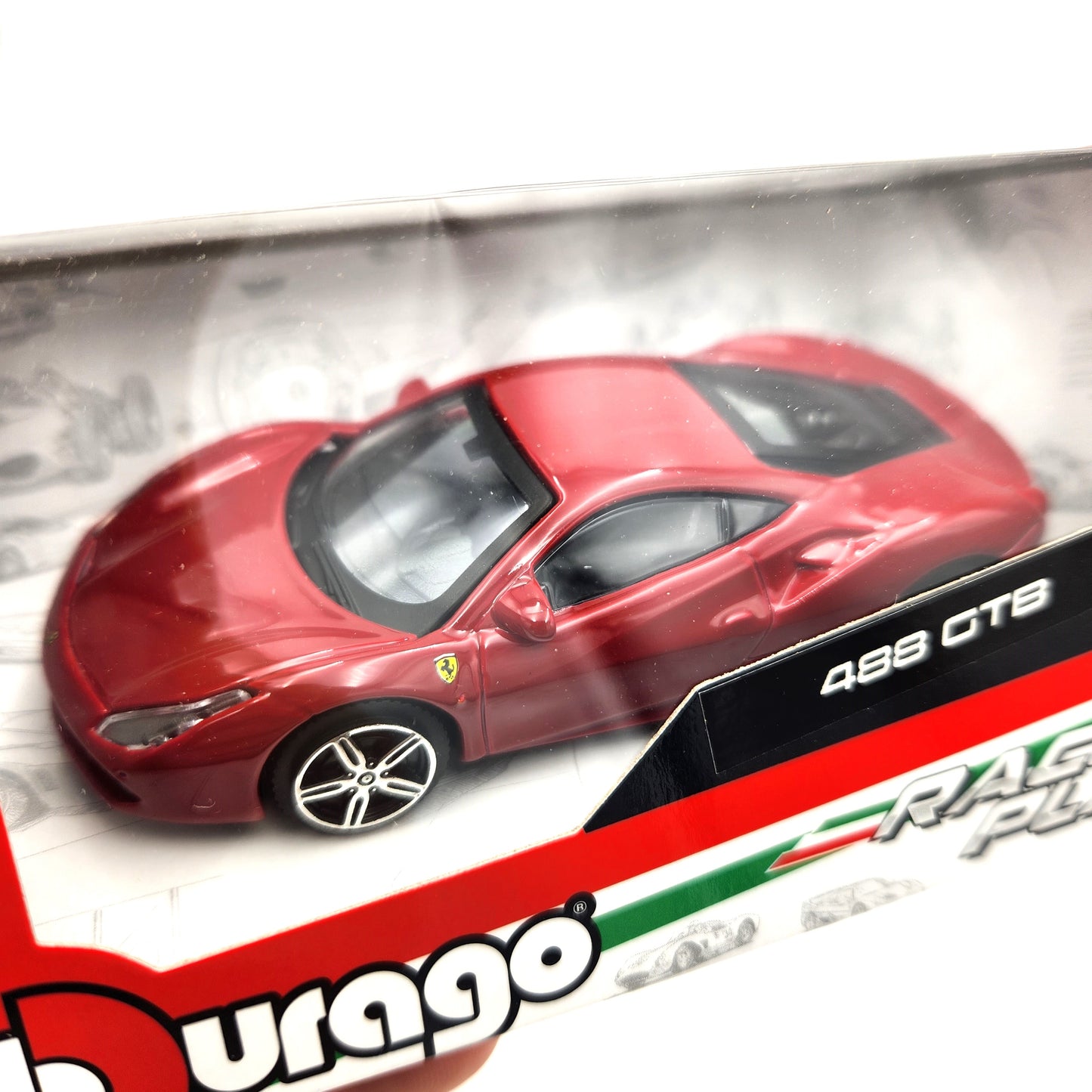 Bburago - Race and Play - Ferrari 488 GTB (Red)