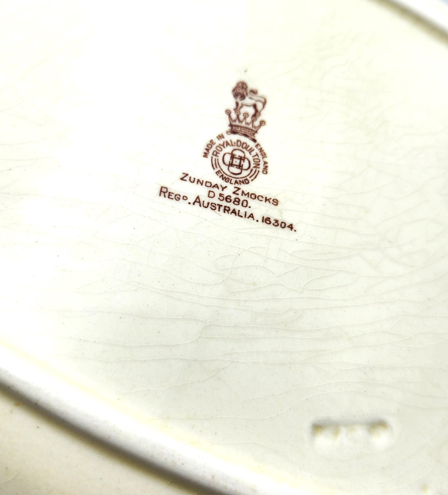 Royal Doulton - 'Zunday Zmocks' Rectangular Sandwich Plate - 22cm