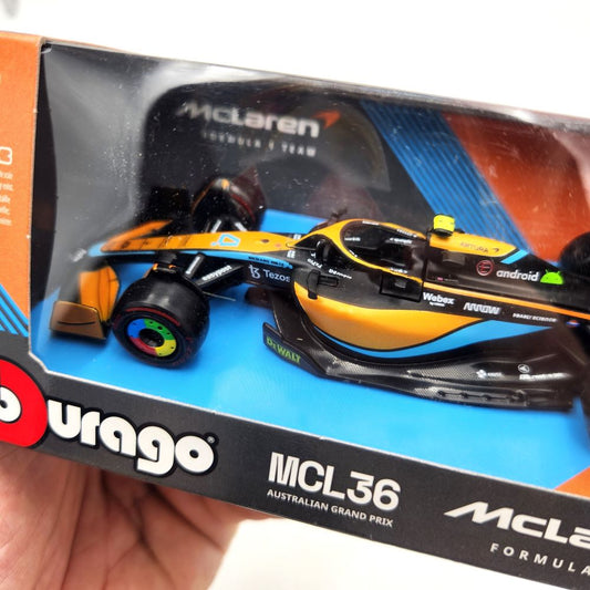 Bburago - 2022 McLaren F1 MCL36 'Australian Grand Prix' - #4 Lando Norris - 1:43 Scale