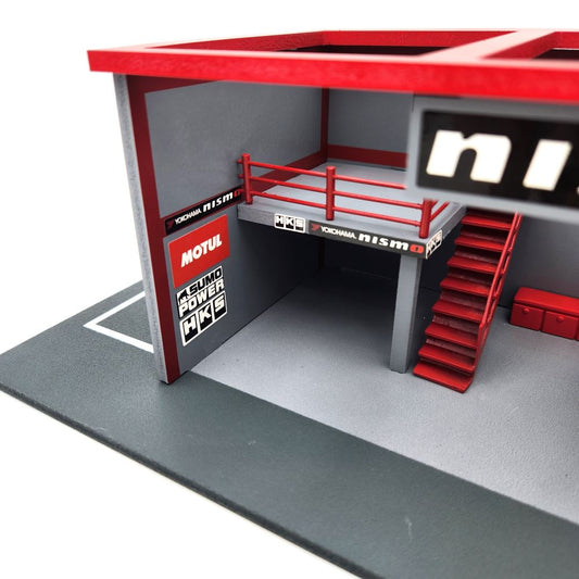 American Diorama - Garage 'Advan / Nismo' Garage - 1:64 Scale