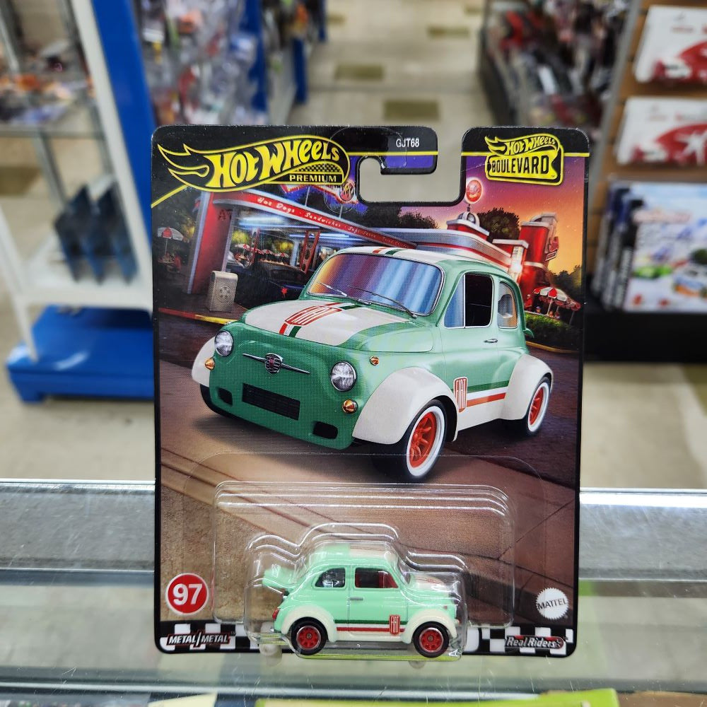 Hot Wheels Boulevard Fiat 500 Modifiée 2024 - Édition Limitée Verte