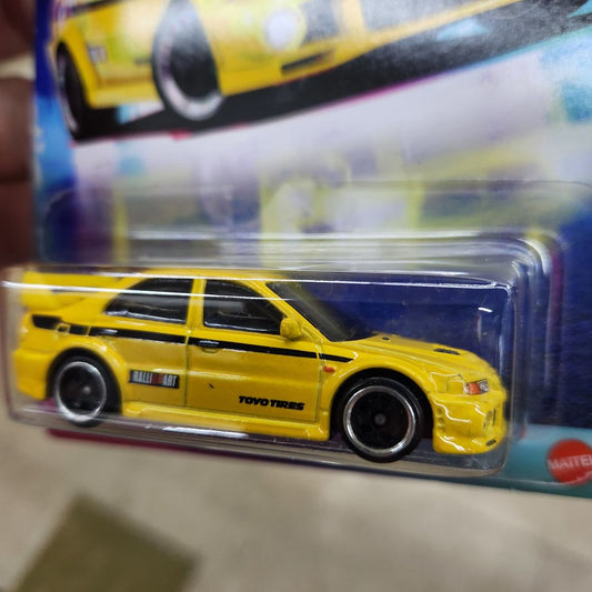 Hot Wheels - 90's Street Scene - Mitsubishi Lancer Evolution VI Yellow