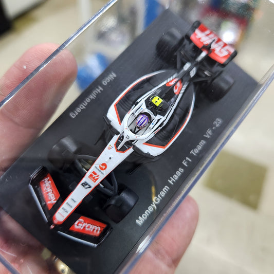 Spark - MoneyGram 2023 Haas F1 Formula 1 Team VF-23 No.27 - Nico Hulkenberg - 1:64 Scale