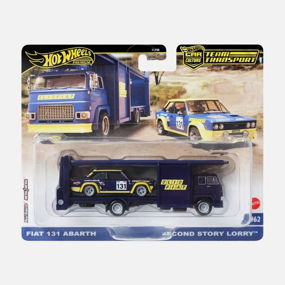Hot Wheels - Team Transport - Second Story Lorry / Fiat 131 Abarth