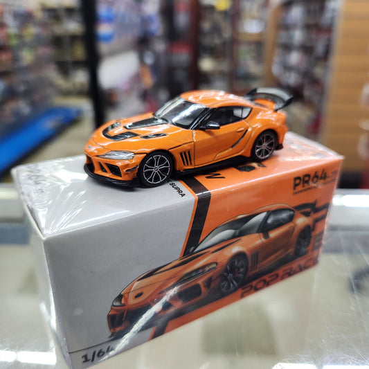 Pop Race - Toyota Supra Darwin Pro 66G WBK (Orange) - 1:64 Scale