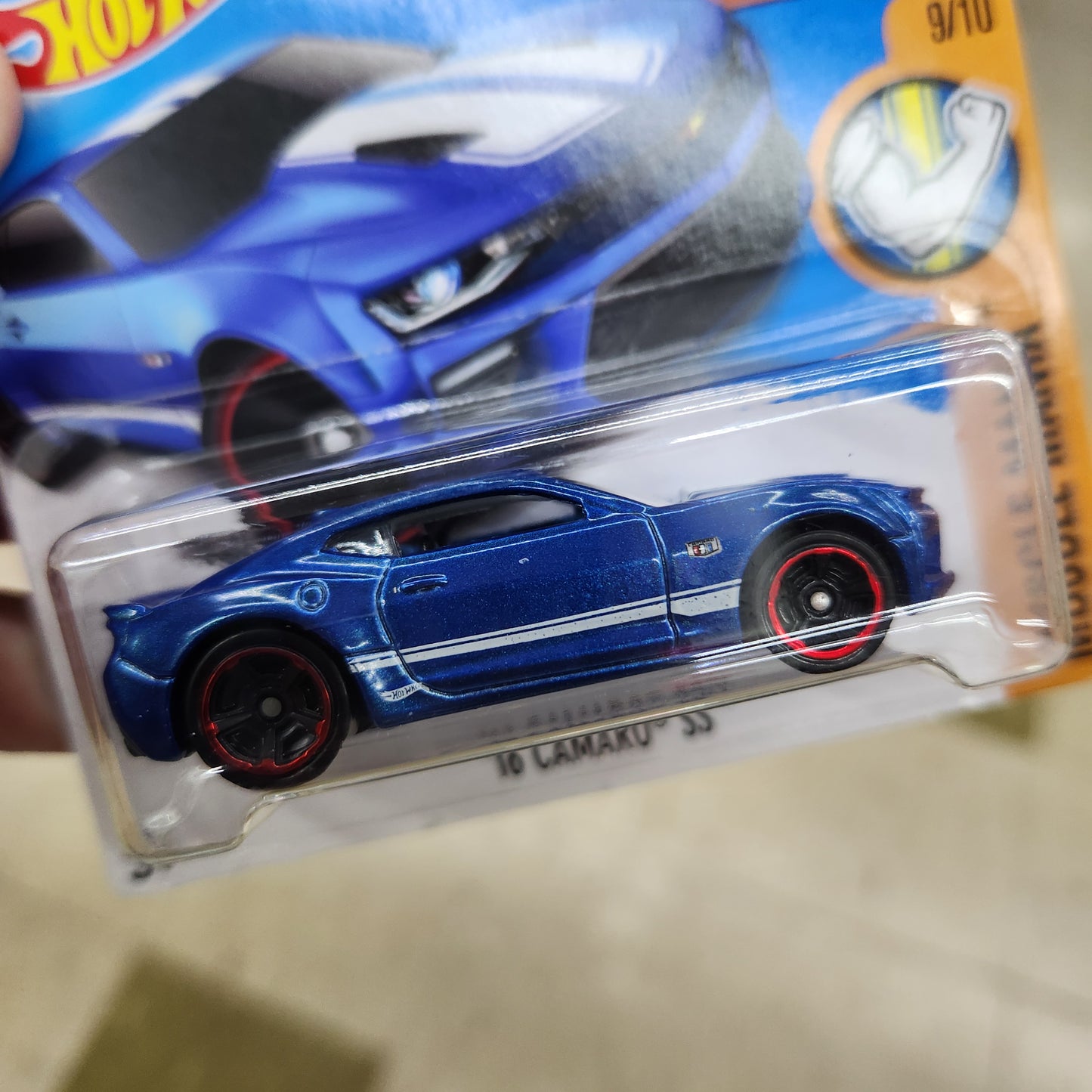 Hot Wheels - 2016 Camaro SS (Dark Blue) - Short Card
