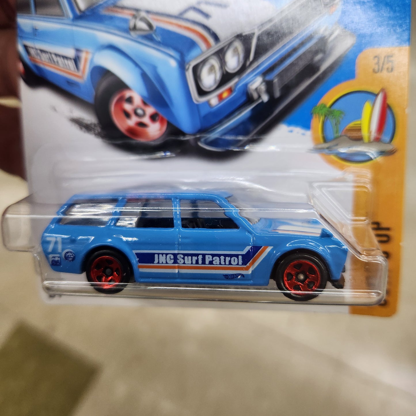 Hot Wheels - 1971 Datsun Bluebird 510 Wagon 'JNC Surf Patrol' - Long Card