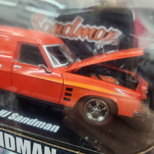 DDA - Holden 1975 HJ Sandman Panel Van (Mandarin Red) - 1:24 Scale