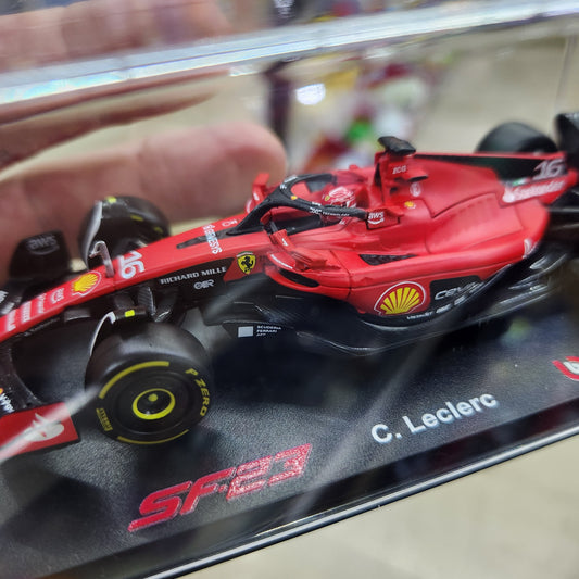 Bburago - 2023 F1 Ferrari SF-23 with Driver - #16 Charles Leclerc - 1:43 Scale