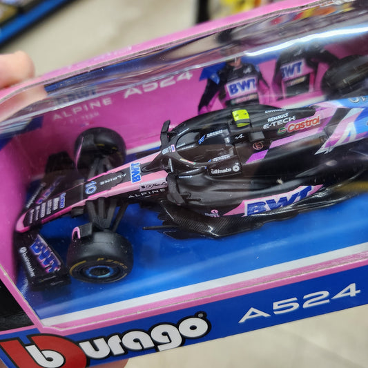 Bburago - 2024 Renault Alpine F1 A524 - #10 Pierre Gasly - 1:43 Scale