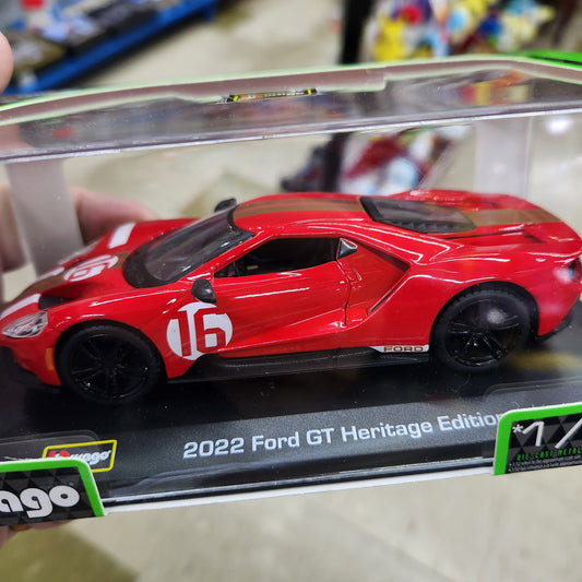Bburago - Race Series - 2022 Ford GT Heritage Edition #16 - 1:32 Scale