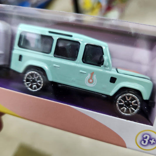 Majorette - Pink Drivez - Land Rover Defender 110 + Horse Trailer