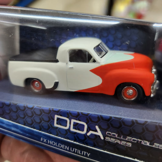DDA - Holden 1948 FX Utility (White / Red) - 1:64 Scale