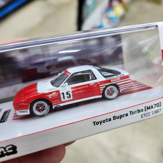 Tarmac Works - Toyota 1987 Supra Turbo MA70 #15 Micangeli/Calderari ETCC - 1:64 Scale