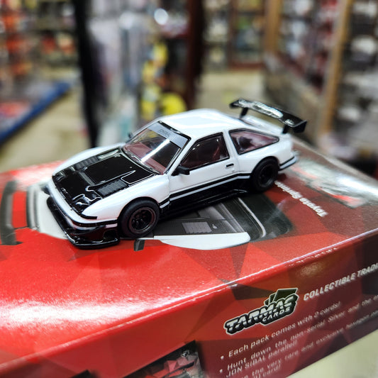 Tarmac Works - Toyota Sprinter Trueno AE86 Widebody by JonSibal (Black/White) - 1:64 Scale