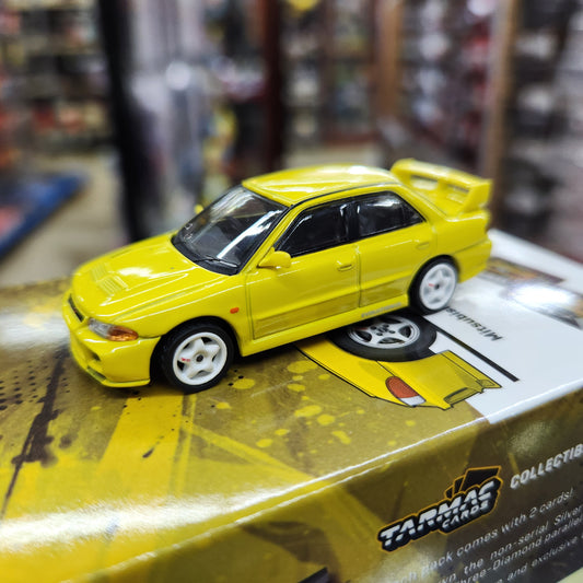 Tarmac Works - Mitsubishi Lancer GSR Evolution III (Yellow) - 1:64 Scale