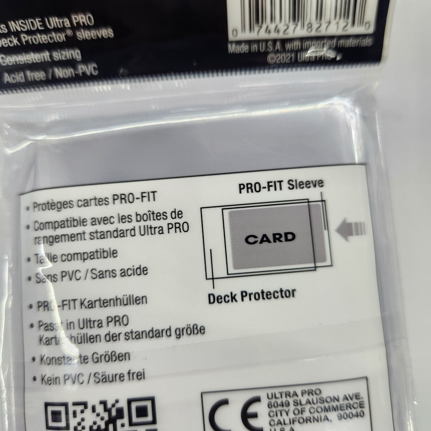 Ultra Pro - Standard Size Deck Protector Sleeves - Pack 100