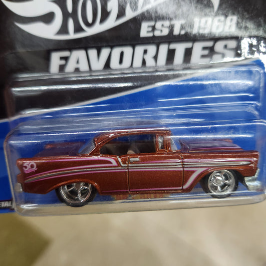 Hot Wheels Premium - '50th Anniversary Favourites' - 1956 Chevy (Maroon)