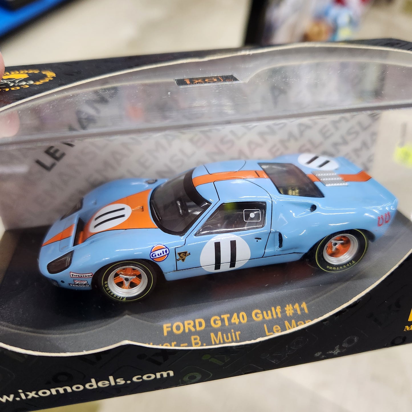 IXO Models - Ford GT40 'Gulf Oil' - 1968 24 Hours of Le Mans - 3 Car Set