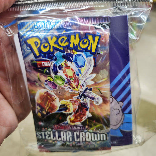 Pokemon TCG - 2025 Mini Portfolio - Stellar Crown (Single Booster + Folder)