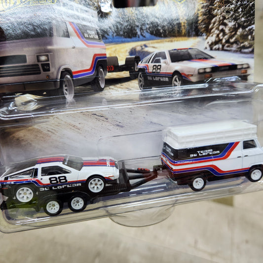 Hot Wheels - Team Transport - DMC Delorean / HW Rally Hauler