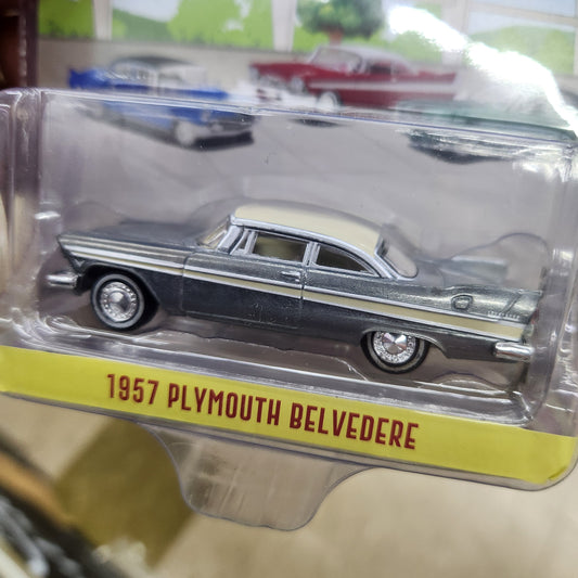 Greenlight - 'Showroom Floor' Series 6 - 1957 Plymouth Belvedere Raw **CHASE**