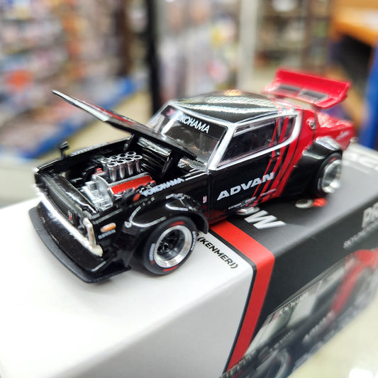 Pop Race - Nissan Skyline GT-R Drift (Kenmeri) 'Advan' - 1:64 Scale