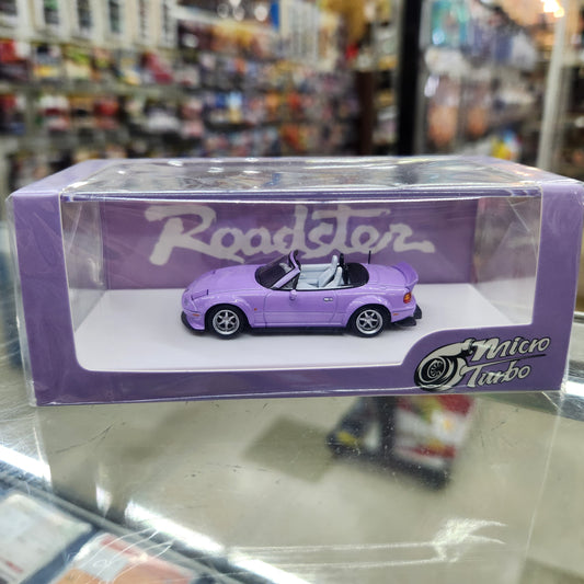 Micro Turbo - Mazda MX5 (Eunos N/A) Roadster 'Rocket Bunny' (Light Purple) - 1:64 Scale