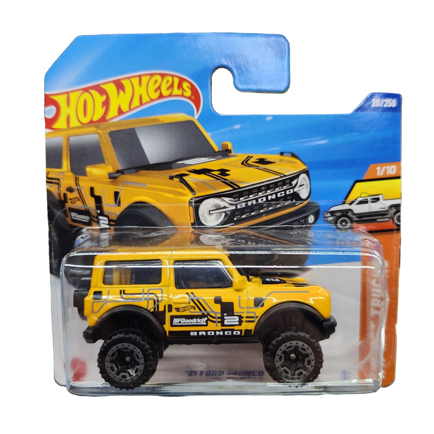 Hot Wheels - '21 Ford Bronco (Yellow) - Short Card