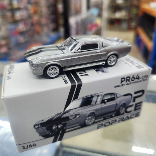 Pop Race - Ford Shelby Mustang GT500R (Grey/Black) - 1:64 Scale