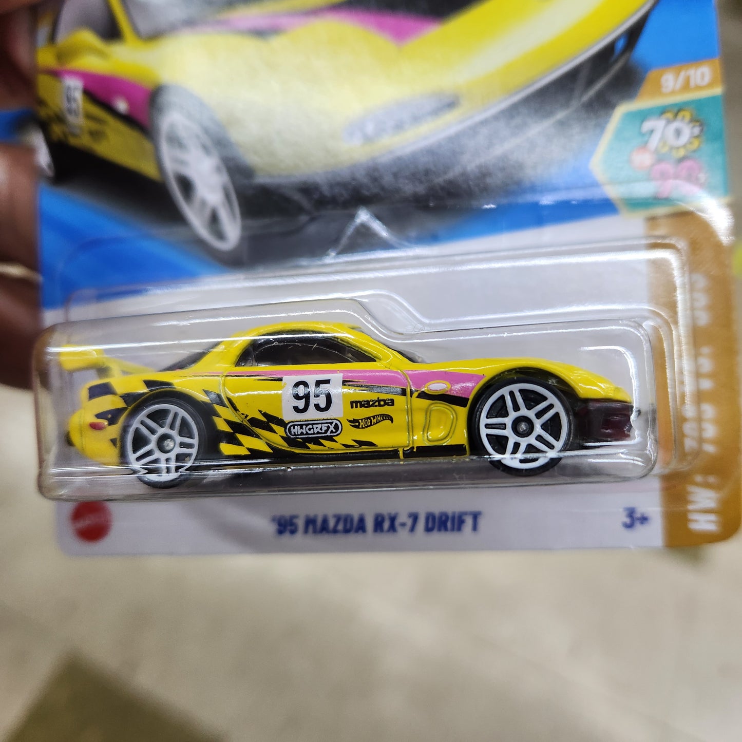 Hot Wheels - 1995 Mazda RX-7 Drift - Long Card