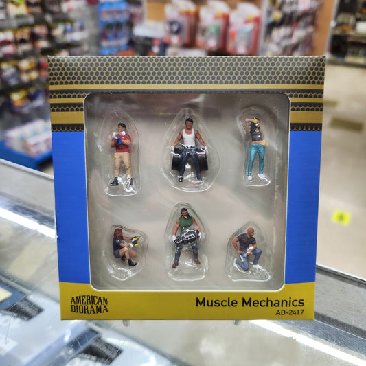 American Diorama - Diecast Figures 'Muscle Mechanics' - 1:64 Scale