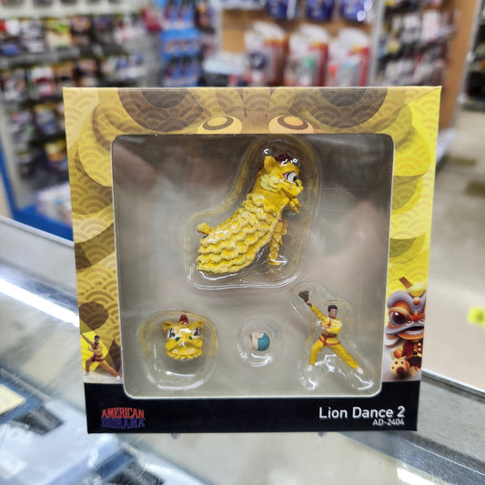 American Diorama - Diecast Figures 'Lion Dance #2' Set - 1:64 Scale