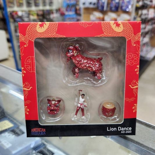 American Diorama - Diecast Figures 'Lion Dance #1' Set - 1:64 Scale