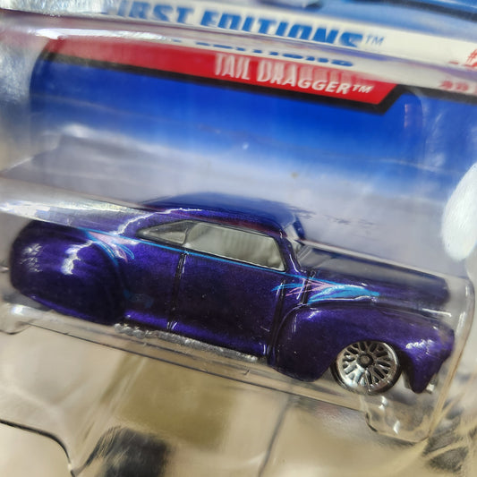 Hot Wheels - 'Tail Dragger' (1998 First Editions) - Metalflake Purple