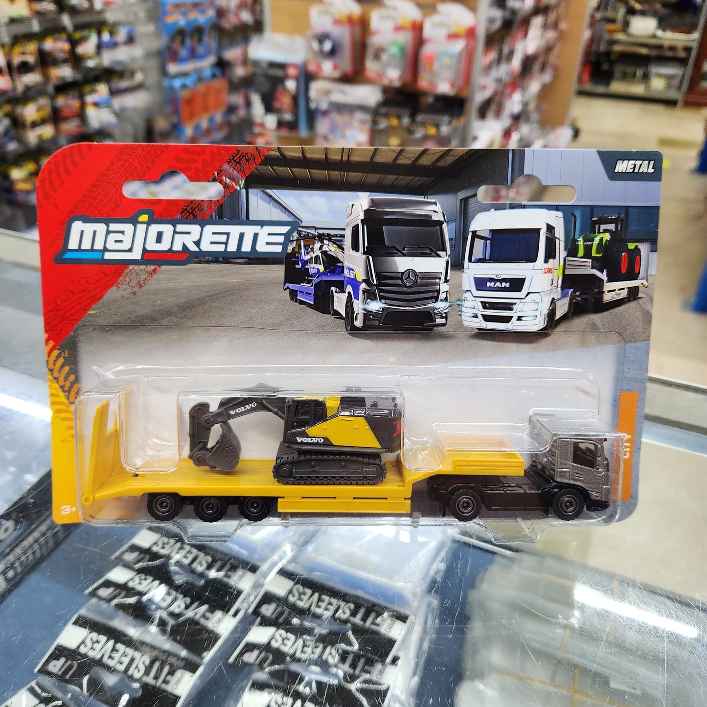 Majorette - City Transporter - Volvo Truck + Volvo Excavator