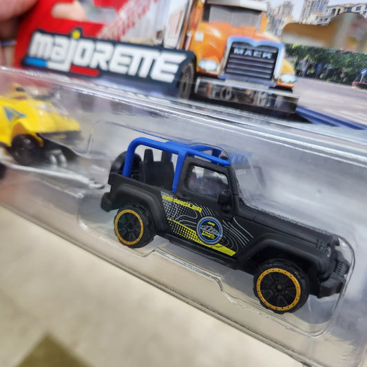 Majorette - City Trailers - Jeep Wrangler + Buggy/Trailer