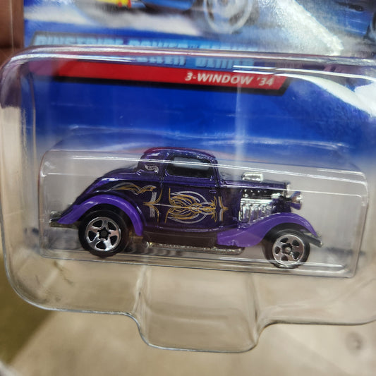 Hot Wheels - 3-Window '34 (Pinstripe Power Series 1999) - 1:64 Scale