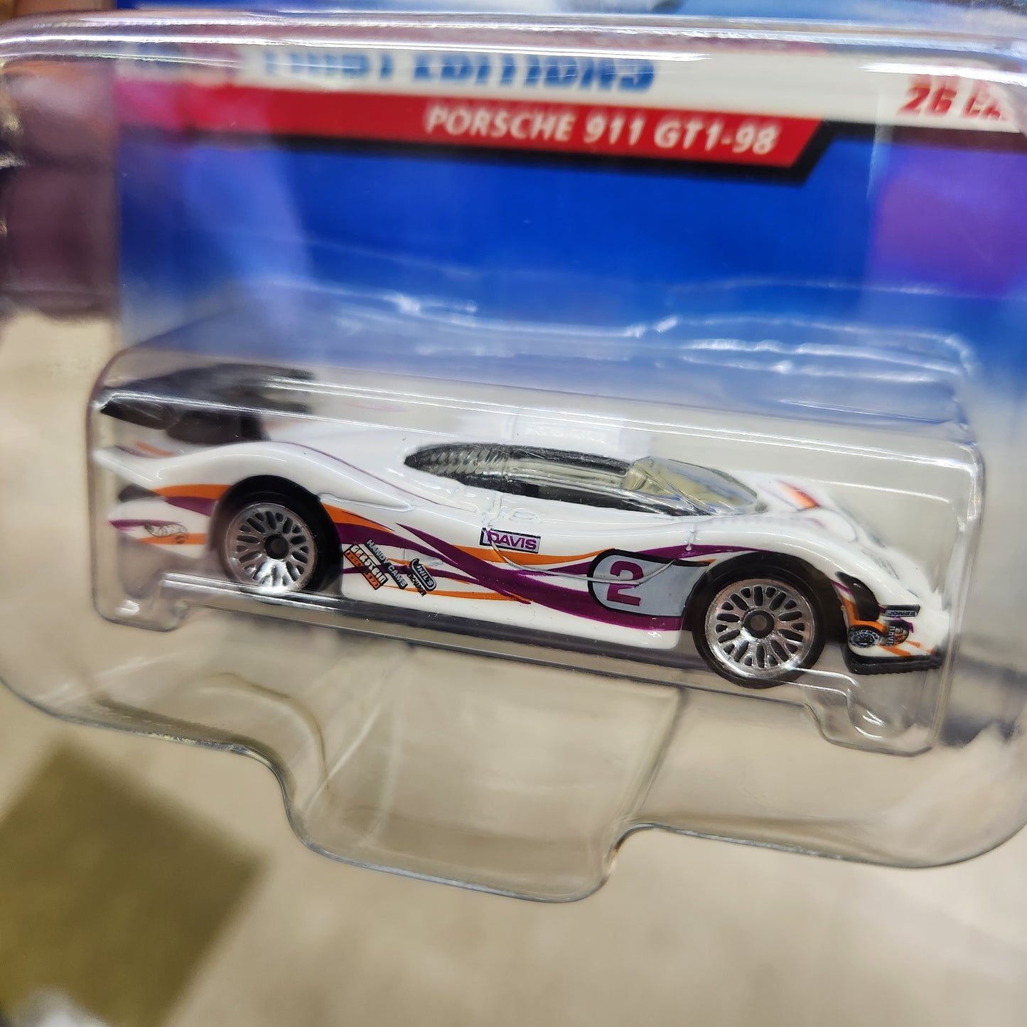 Hot Wheels - Porsche 911 GT1-98 (1989 First Editions) - 1:24 Scale