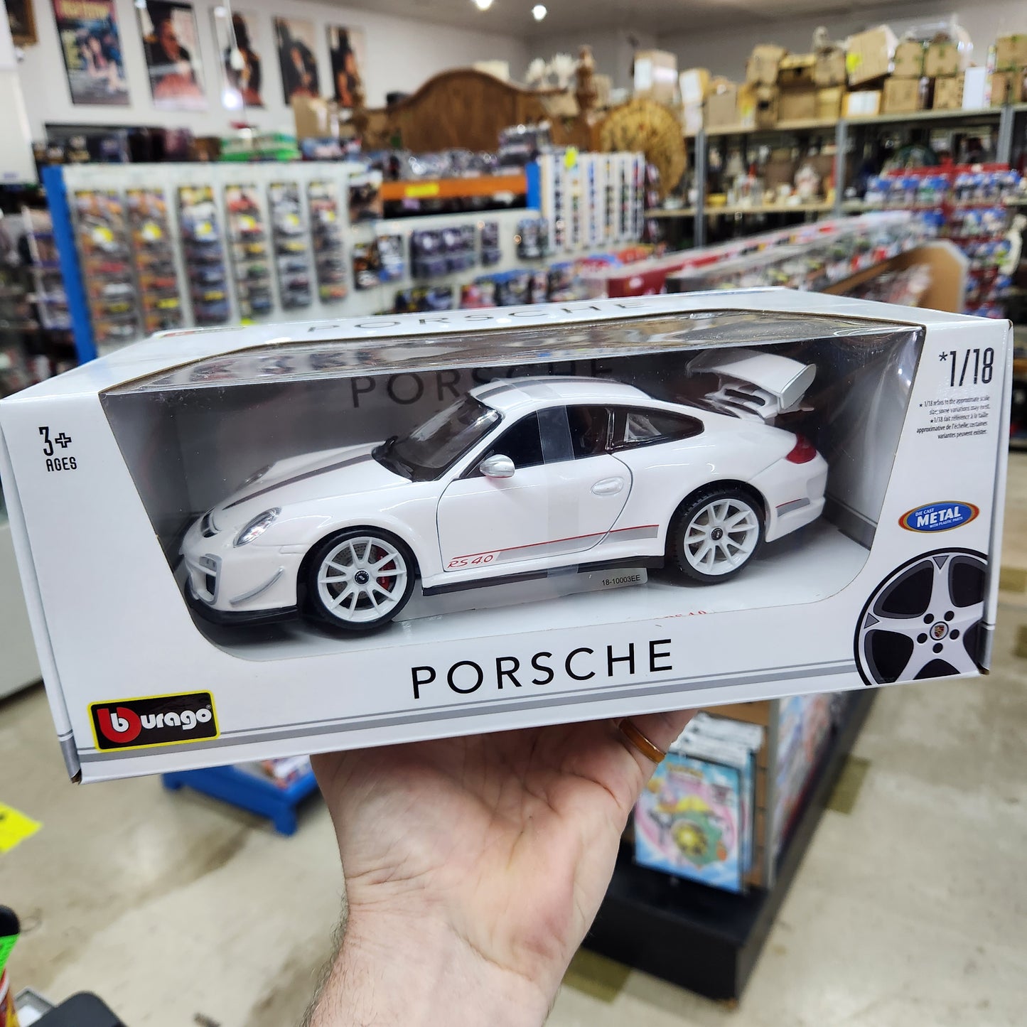 Bburago - 2012 Porsche 911 GT3 RS 4.0 (White) - 1:18 Scale