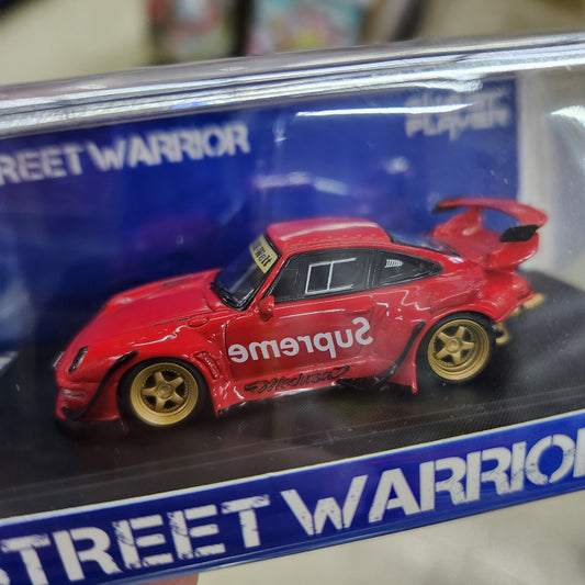 Street Weapon - RWB 993 Supreme Low Tail (Red) - 1:64 Scale