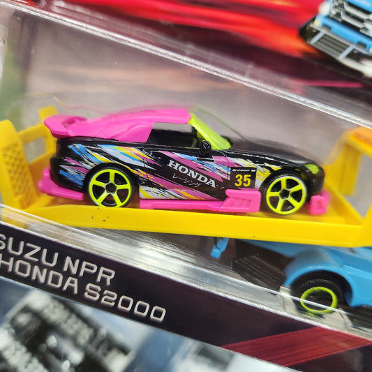 Majorette - JDM Legends 'Tuning Transporter' - Honda S2000 + Isuzu NPR